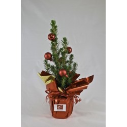 Sapin de noël avec déco