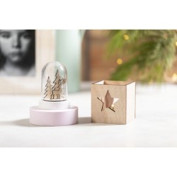 Décoration de Noël au design original avec des rennes et un arbre de Noël à l´intérieur