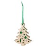 Pendentif en feutrine et en bois - Arbre de Noël dans un sac promotionnel