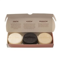 Unwaste Soap Set savon, d'écorce et shampoing