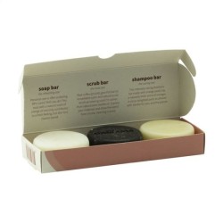 Unwaste Soap Set savon, d'écorce et shampoing