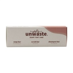 Unwaste Soap Set savon, d'écorce et shampoing