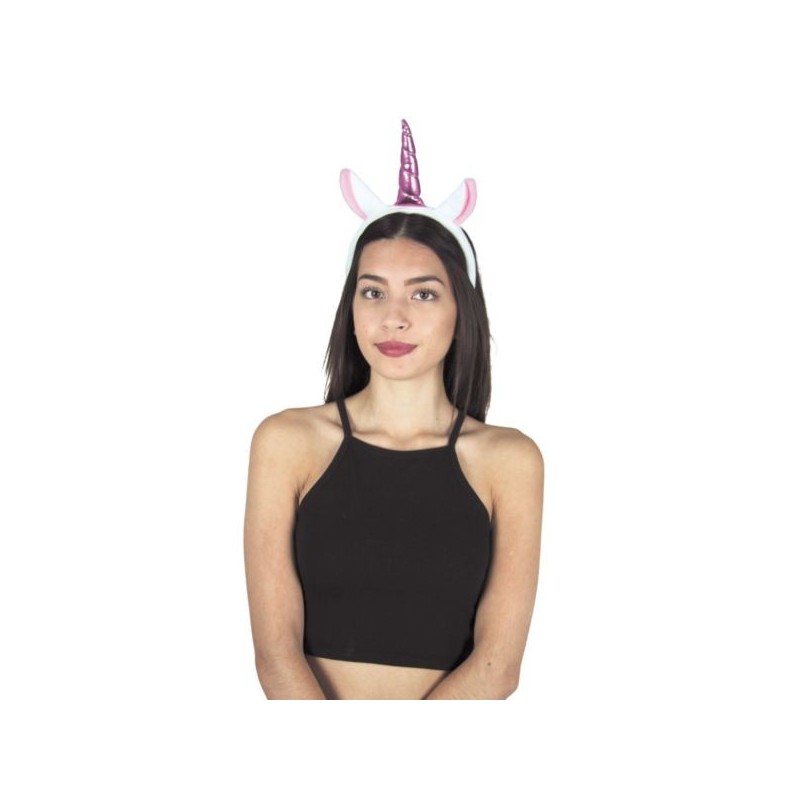 SERRE TETE LICORNE ROSE