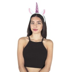 SERRE TETE LICORNE ROSE