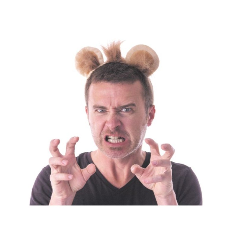 SERRE TÊTE LION VELOURS