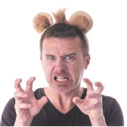 SERRE TÊTE LION VELOURS