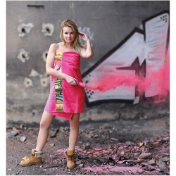 Serviette 70x140cm avec liteau imprimé