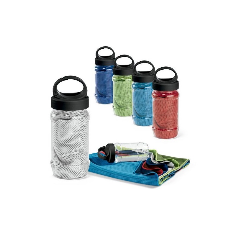 Serviette de sport avec bouteille