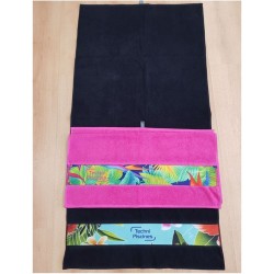 Serviette 50x100cm avec liteau imprimé