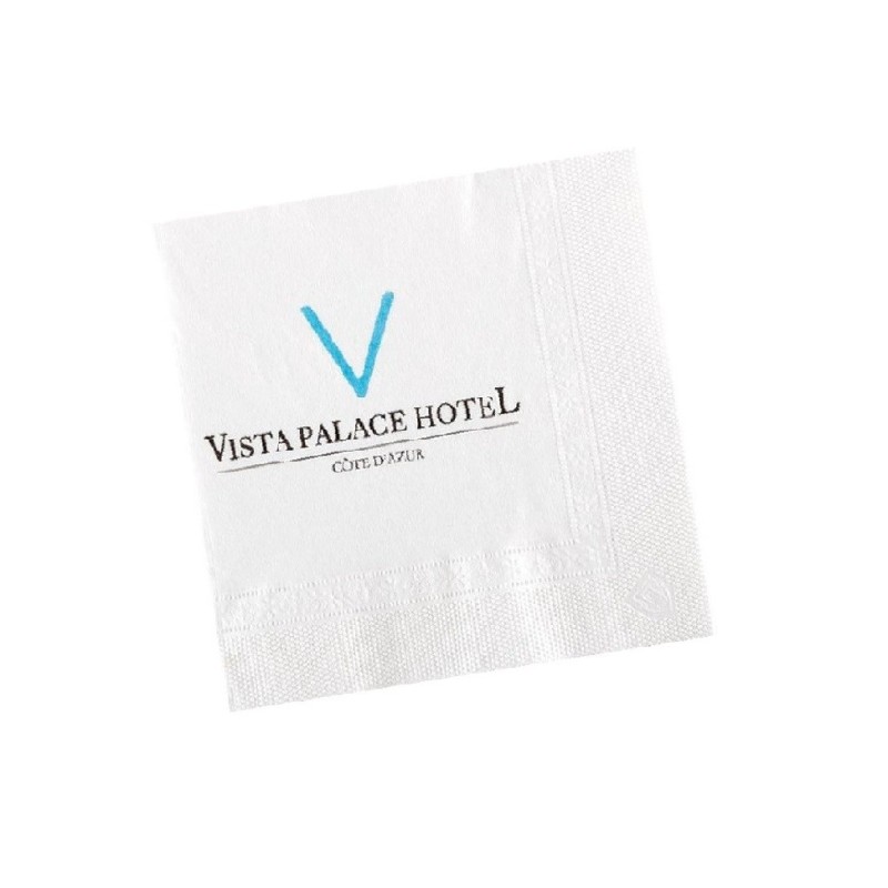 Serviette papier cocktail 20x20cm (le mille)