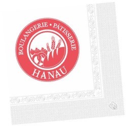 Serviette papier cocktail 20x20cm (le mille)