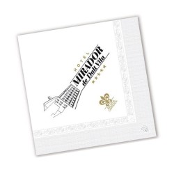 Serviette papier cocktail 20x20cm (le mille)