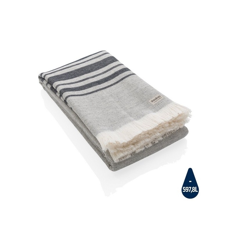 Serviette hammam fabriquée au portugal Aware