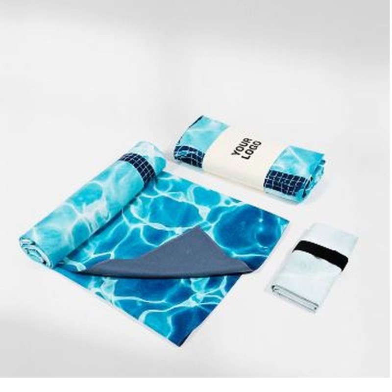 Serviette microfibre 75x126cm quadri