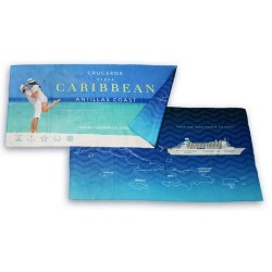 Serviette microfibre 90x166cm quadri