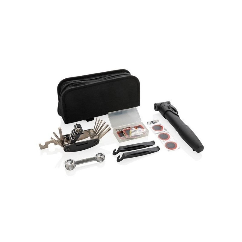 Kit de réparation vélo 17 pièces