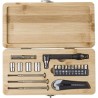 Boîte à outils de 27 pièces en bambou Elmar