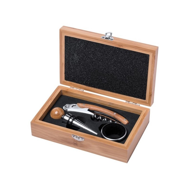 Set à vin - petit coffret bois