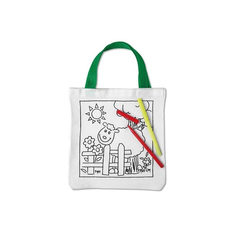 Sac coton à colorier