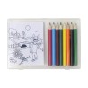 Set à dessin de 8 crayons de couleur et 20 feuilles