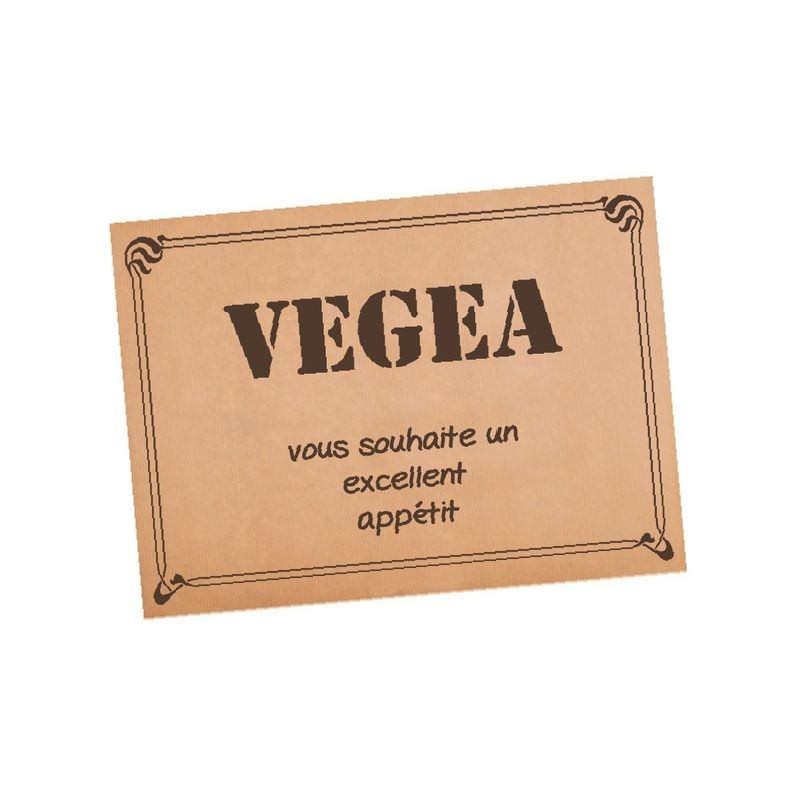 Set de table en papier kraft (le mille)