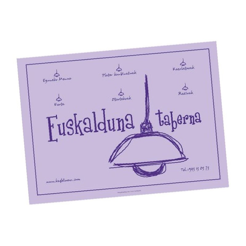 Set de table en papier couleur (le mille)