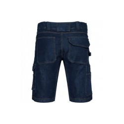 Bermuda denim multipoches homme