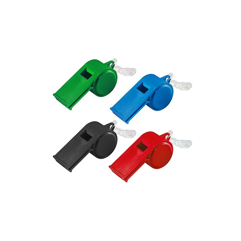 Sifflet à roulette Sport avec cordelette