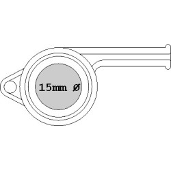Sifflet à roulette Sport avec cordelette