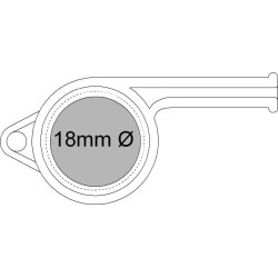 Sifflet à roulette Sport sans cordelette