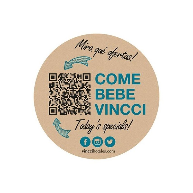 Sous-verre en carton recyclé