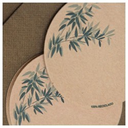 Sous-verre en carton recyclé