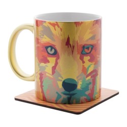 Sous-verre bois quadri