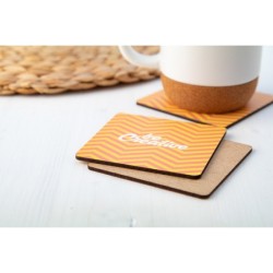 Sous-verre bois quadri