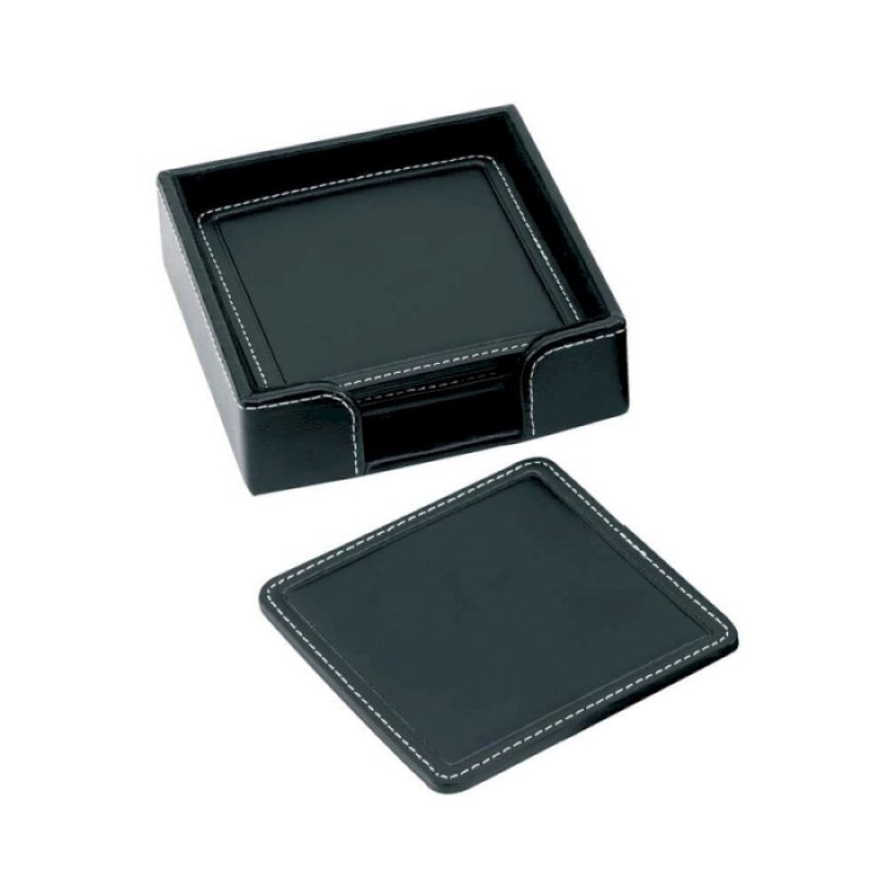 Set de 4 sous-verre en cuir