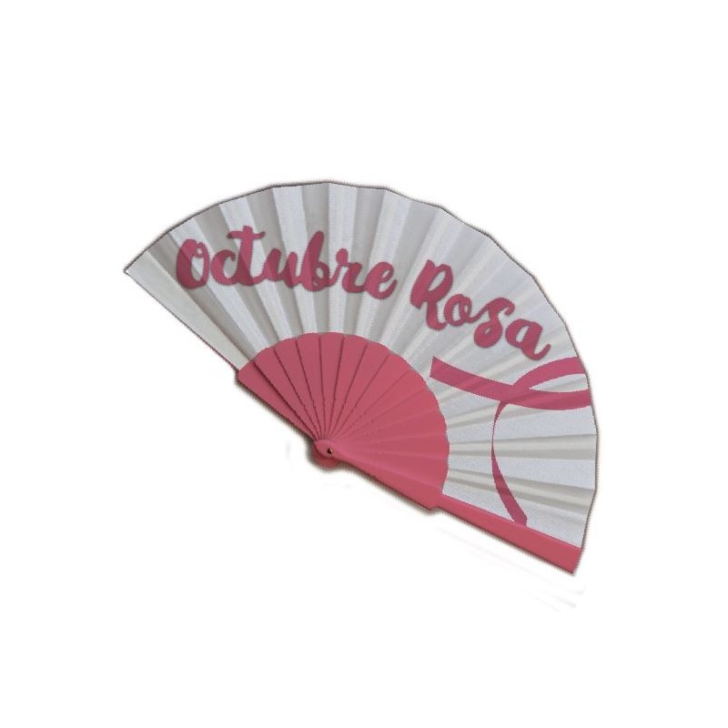 Eventail en plastique avec toile tissu