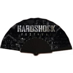 Eventail en plastique avec toile tissu