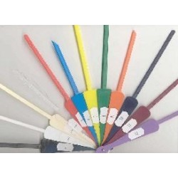 Eventail en plastique avec toile tissu