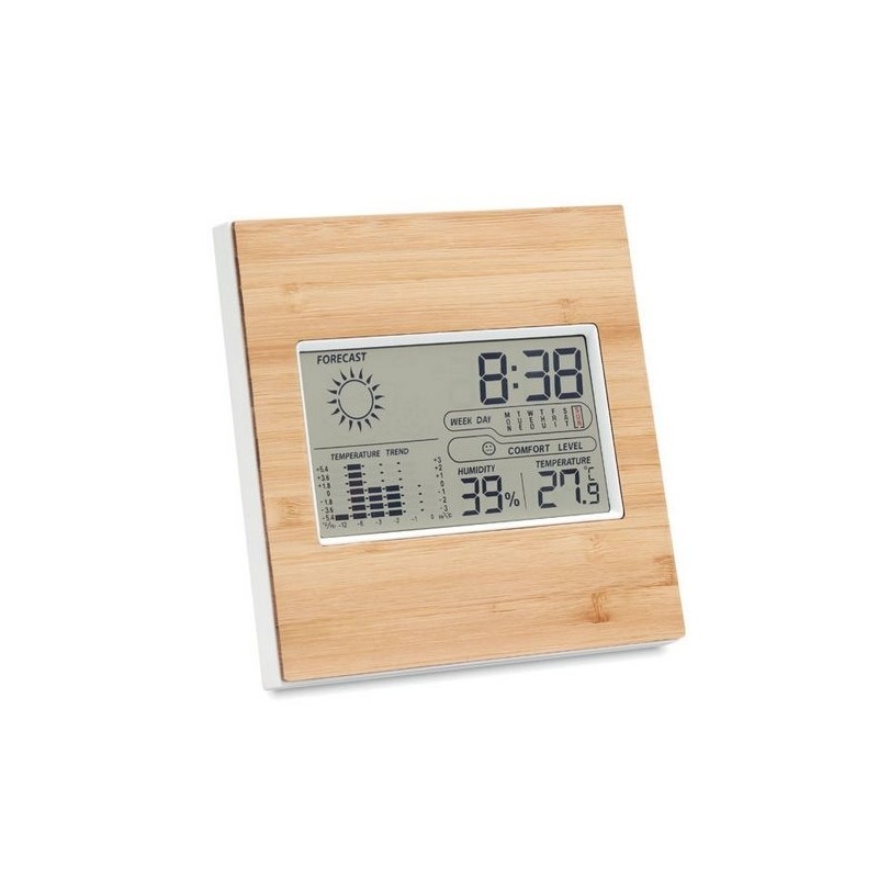 Station météo finition bambou