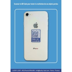 Pack LUCKY-LOST 2 QR Codes adhésif et 1 badge PVC offert