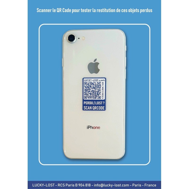 Planche LUCKY-LOST 2 QR codes adhésif