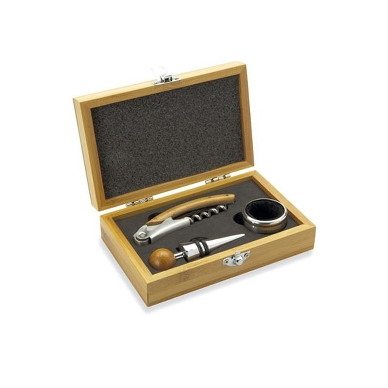 Coffret de sommelier en bambou