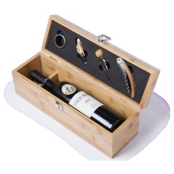 Coffret à bouteille bambou