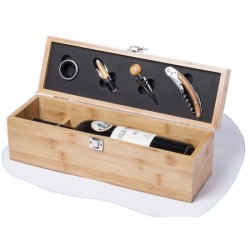 Coffret à bouteille bambou