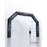 Grande arche gonflable noire  6,5 x 4,5m - Impression sur velcro