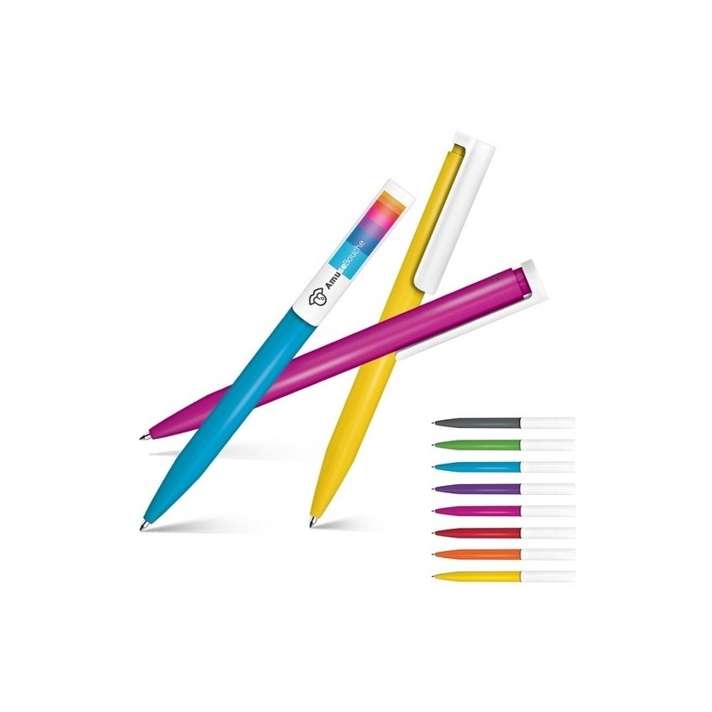 Stylo bille ecriture bleue corps antibacterien