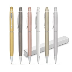 Stylo à bille en métal avec pointe tactile