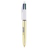 Stylo bic 4 couleurs bille brillant (shine) avec tour de cou