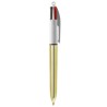 Stylo bic 4 couleurs bille brillant (shine) avec tour de cou