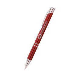 Stylo-bille métal brillant